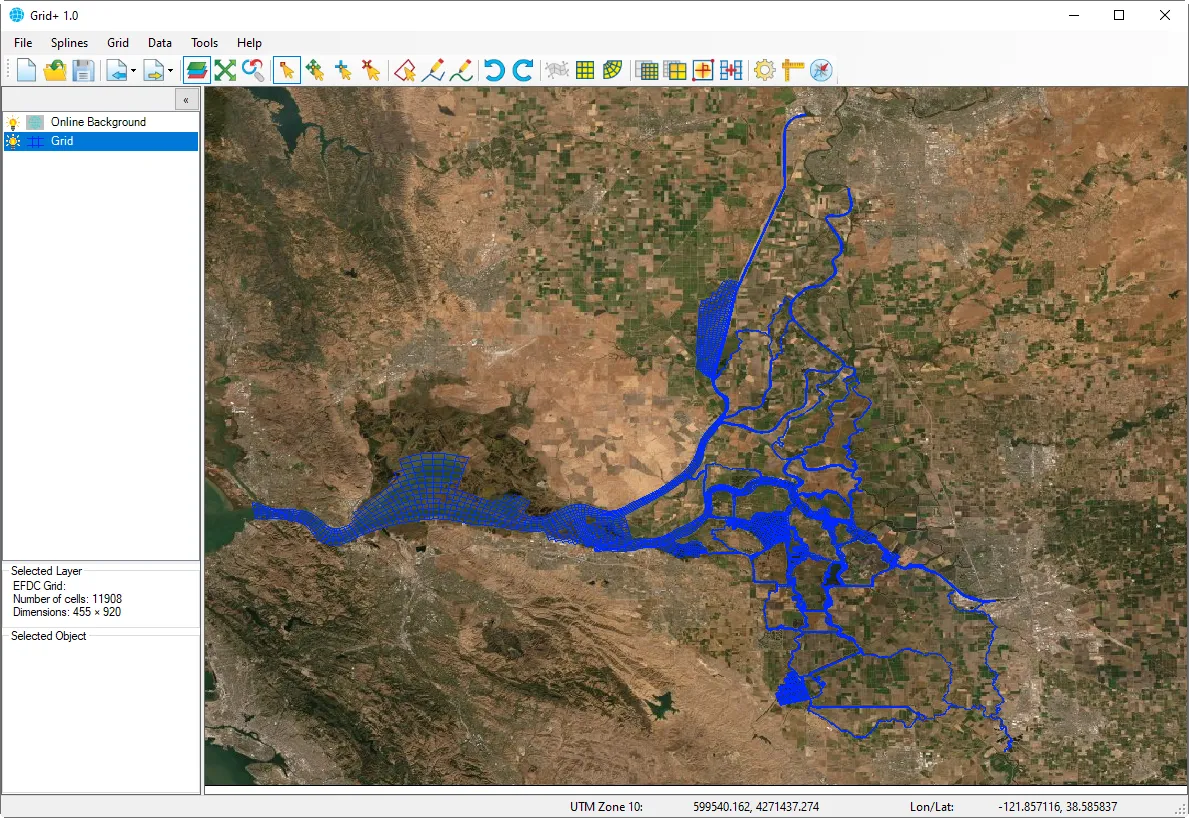 Sacramento-San Joaquin River Delta in Grid+.