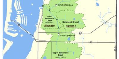 FDEP Stevenson Creek water quality model — Florida, USA.