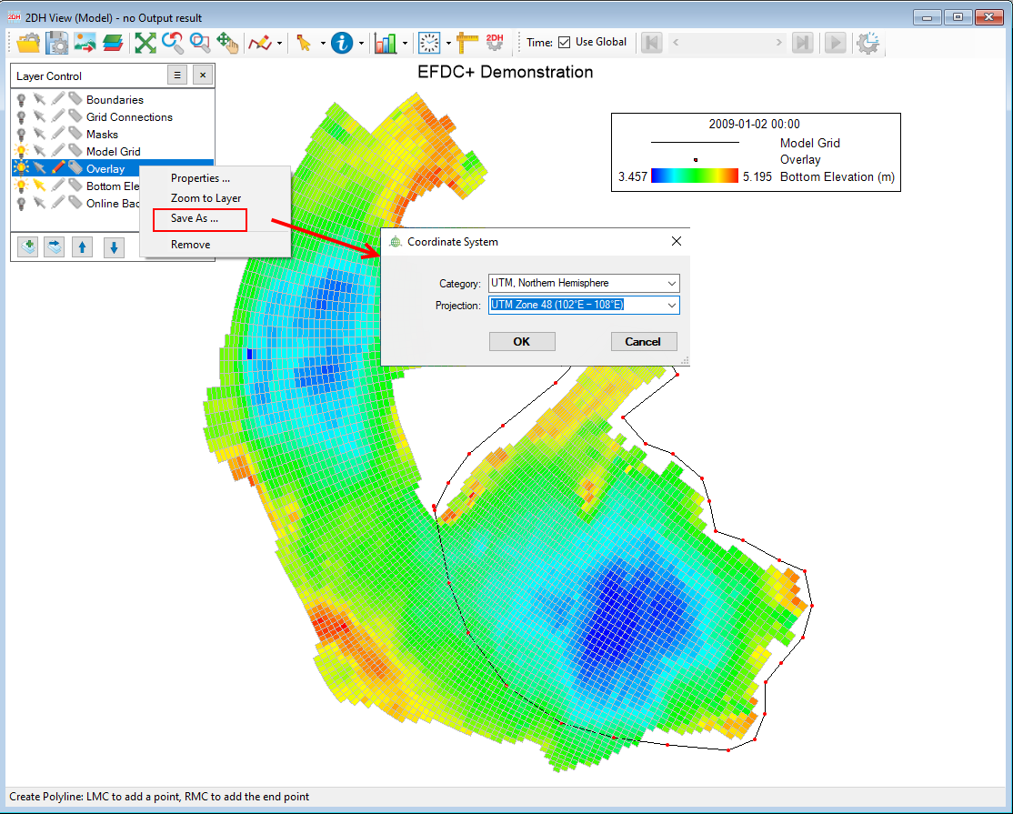 Figure 2. Save the overlay layer.