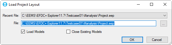 Figure 4. Load Project Layout
