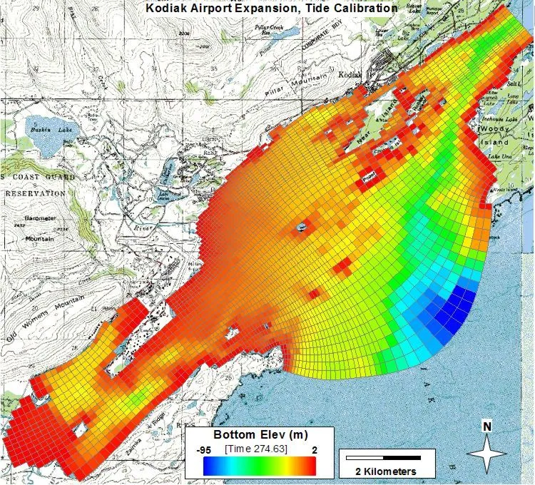 Kodiak Airport expansion coastal grid built in Grid+