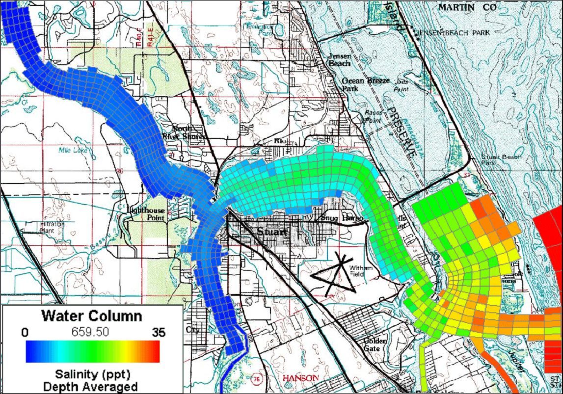 Salinity Intrusion – EFDC+ Explorer Modeling System